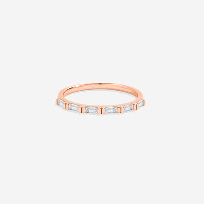 Baguette White Diamond Ring