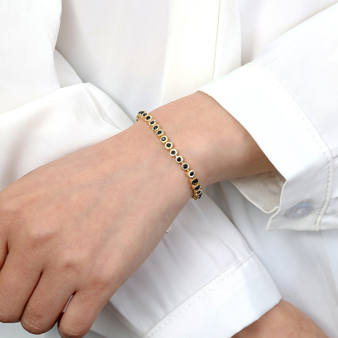 Black Gemstone Bracelet