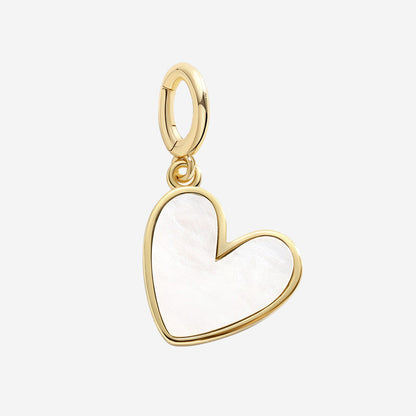 Natural Stone Heart Charm