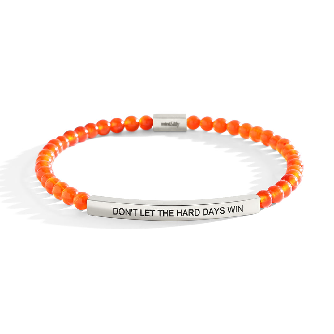 Don't Let The Hard Days Win Beaded Inspire Bracelet
