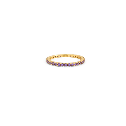 Febuary Birthstone Eternity Stacking Ring