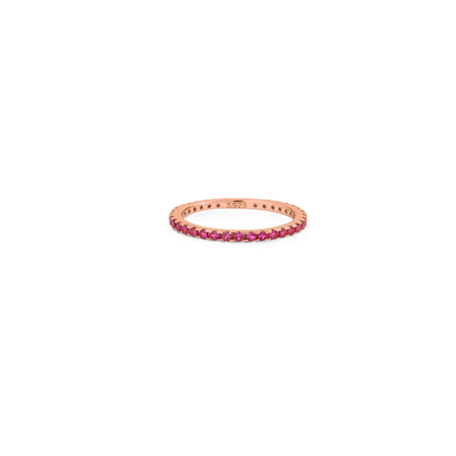 July Birthstone Eternity Stacking Ring
