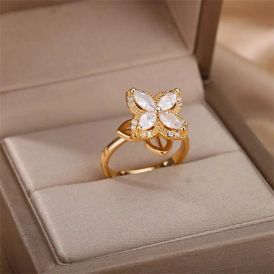 Fortune Blossom Ring Anxiety Ring