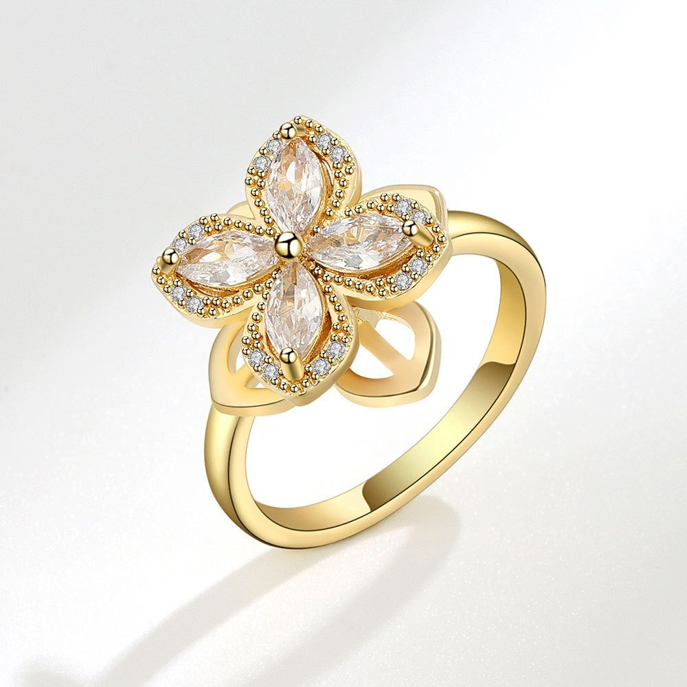 Fortune Blossom Ring Anxiety Ring