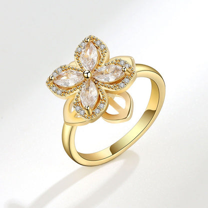 Fortune Blossom Ring Anxiety Ring