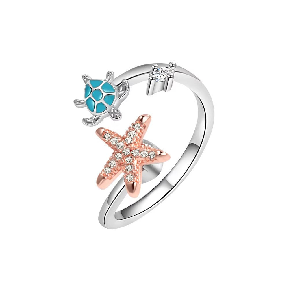 Turtle Star Life Ring