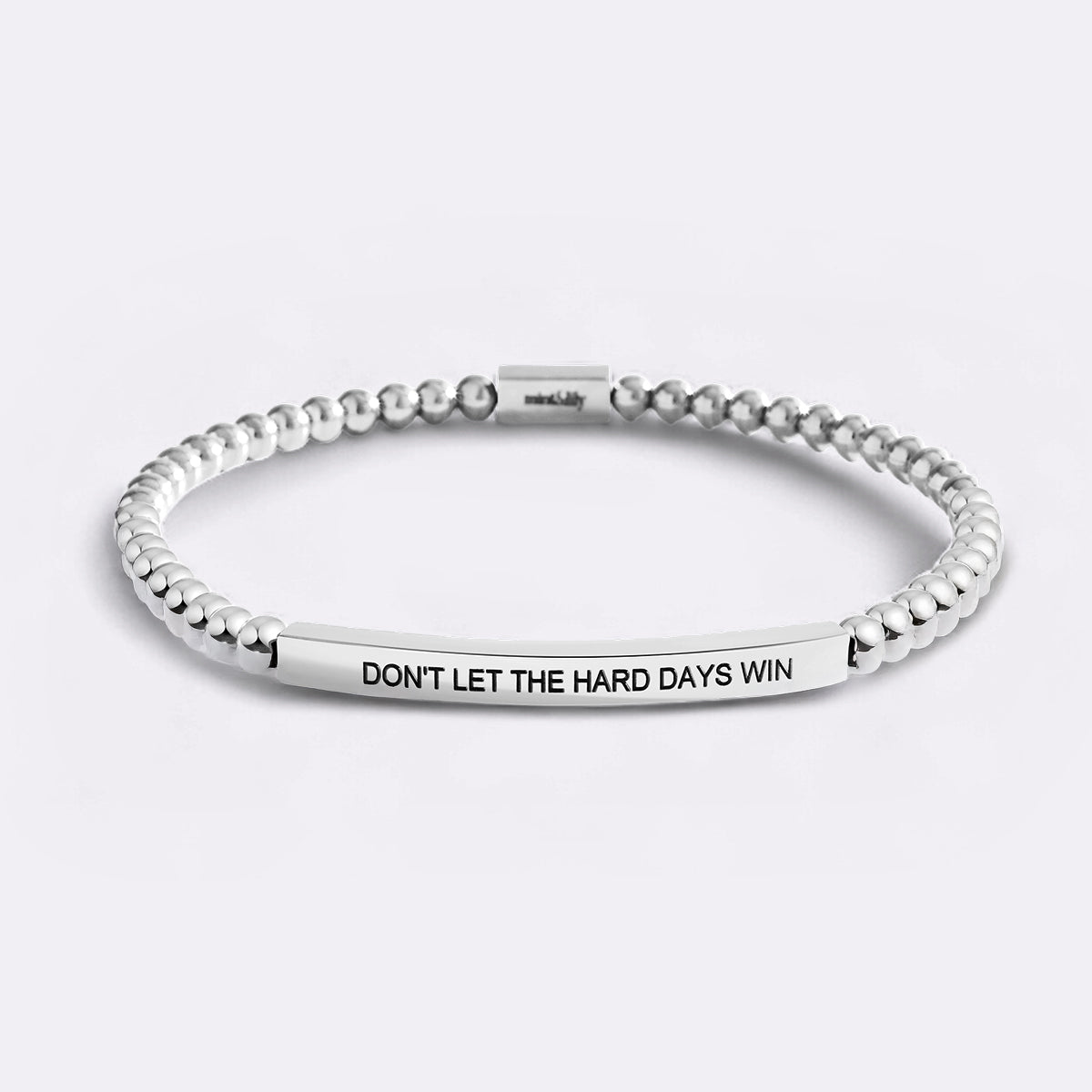 Don't Let The Hard Days Win Beaded Inspire Bracelet