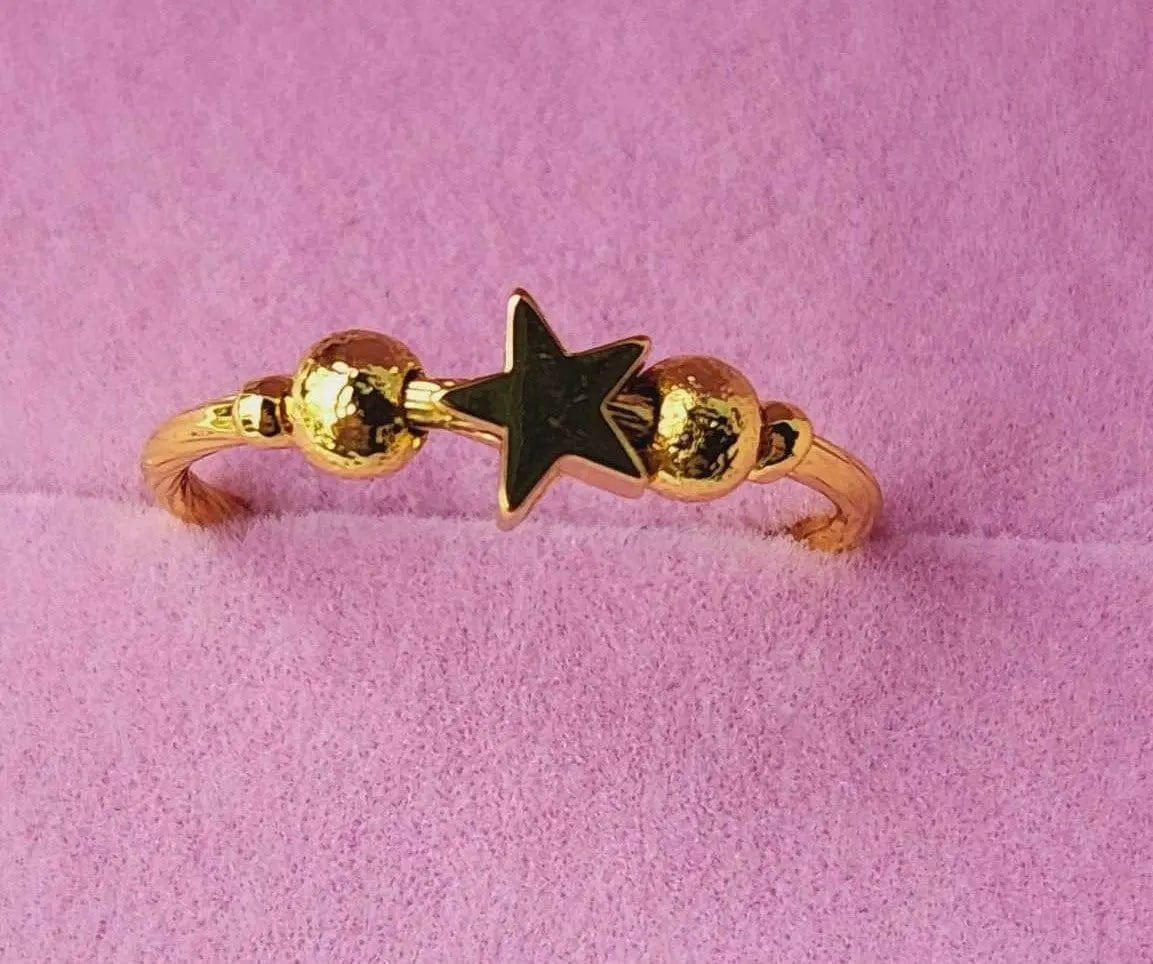 Gold Plated Fidget Spinner Ring