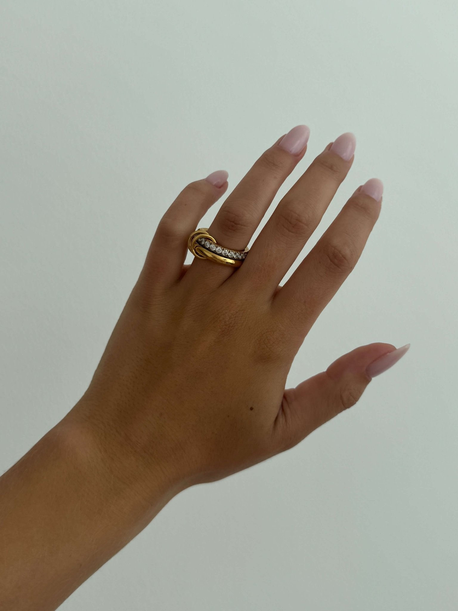Aeliana Stacked Sparkling Band Ring
