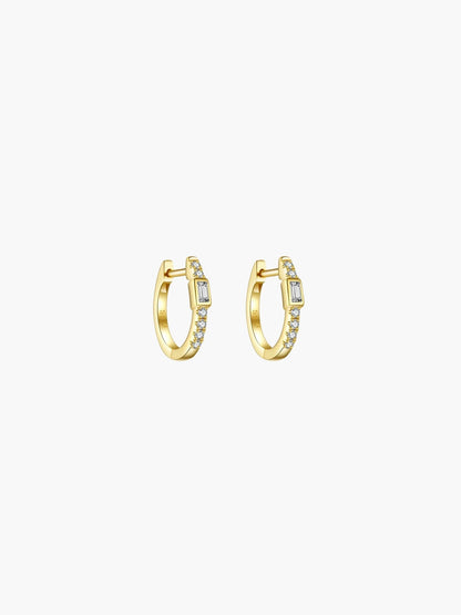 Amber Hoop Earrings