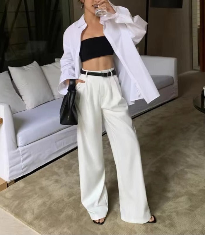 Anne Wide Leg Elegant Trousers
