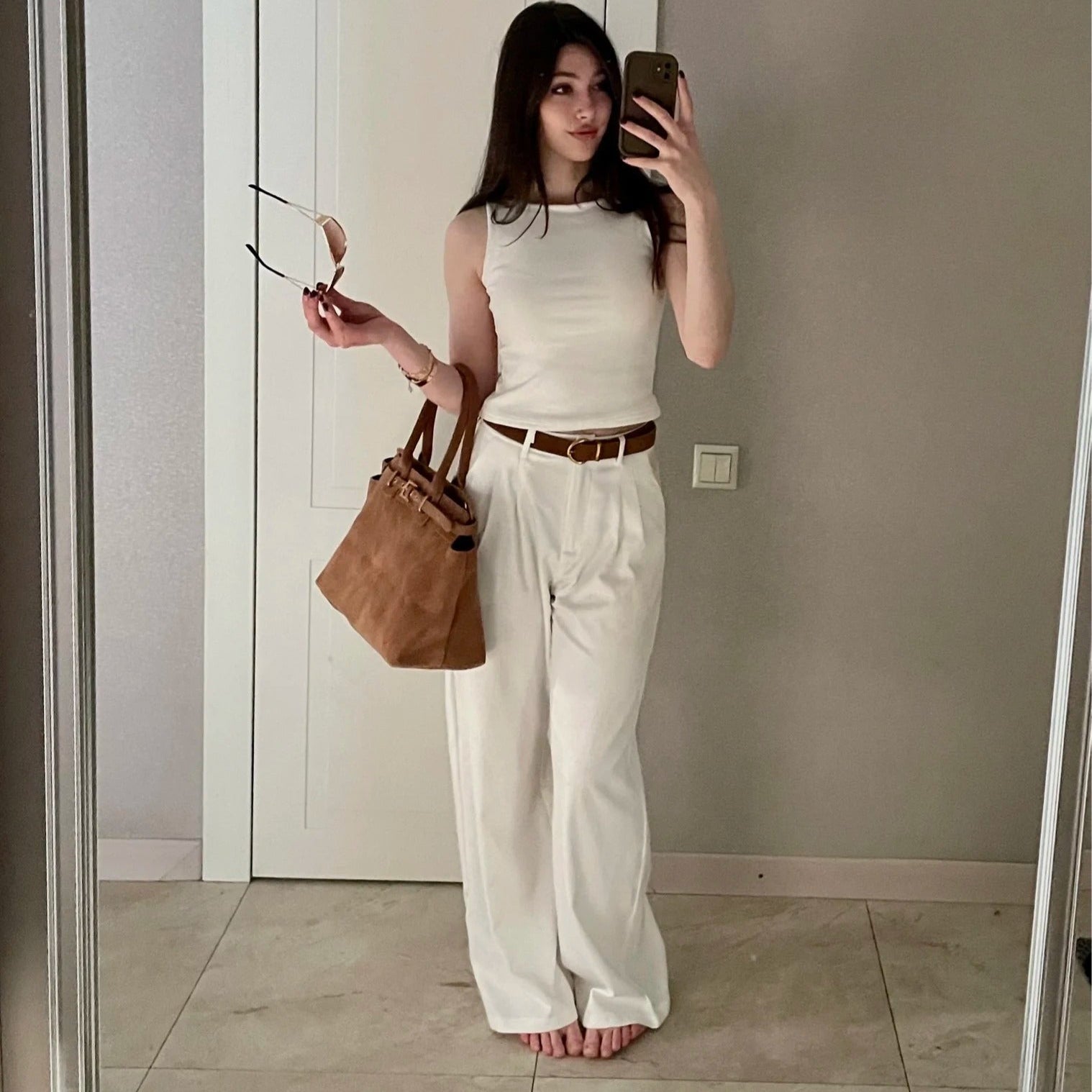 Anne Wide Leg Elegant Trousers