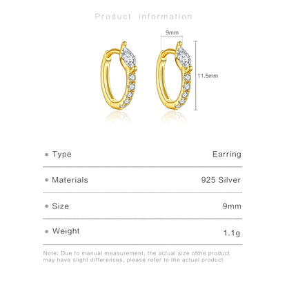 Aubrey Hoop Huggie Earrings