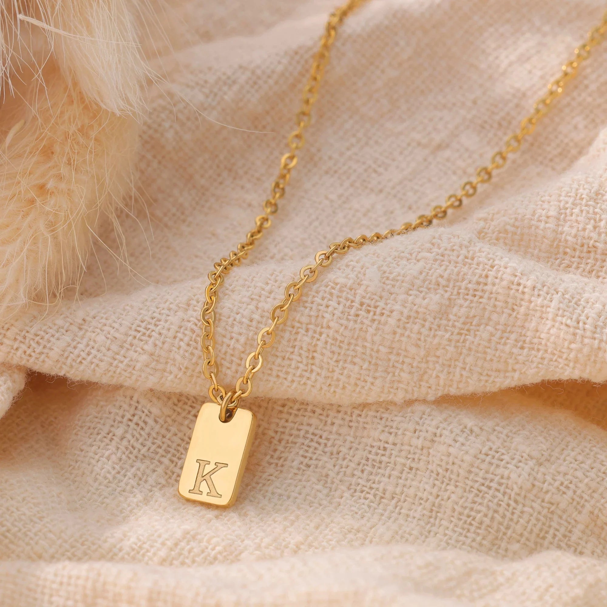Bella Initial Pendant Necklace