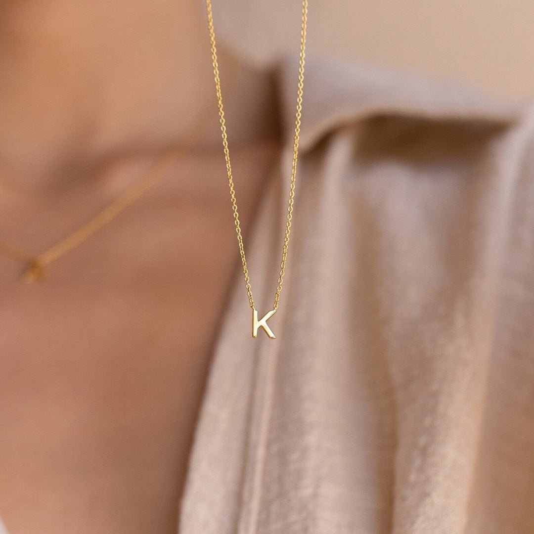Elsa Gold Initial Necklace