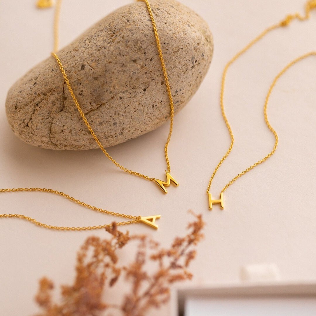 Elsa Gold Initial Necklace