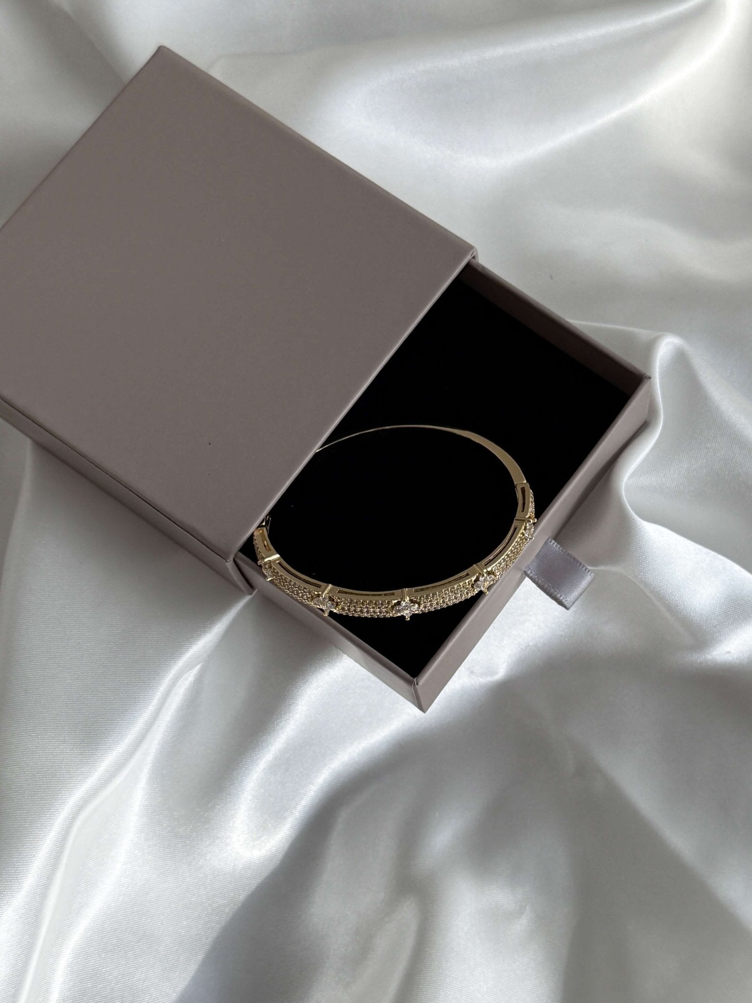 Camille Flower Pavé Cuff