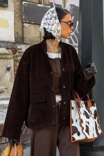 Cassy Brown Corduroy Jacket