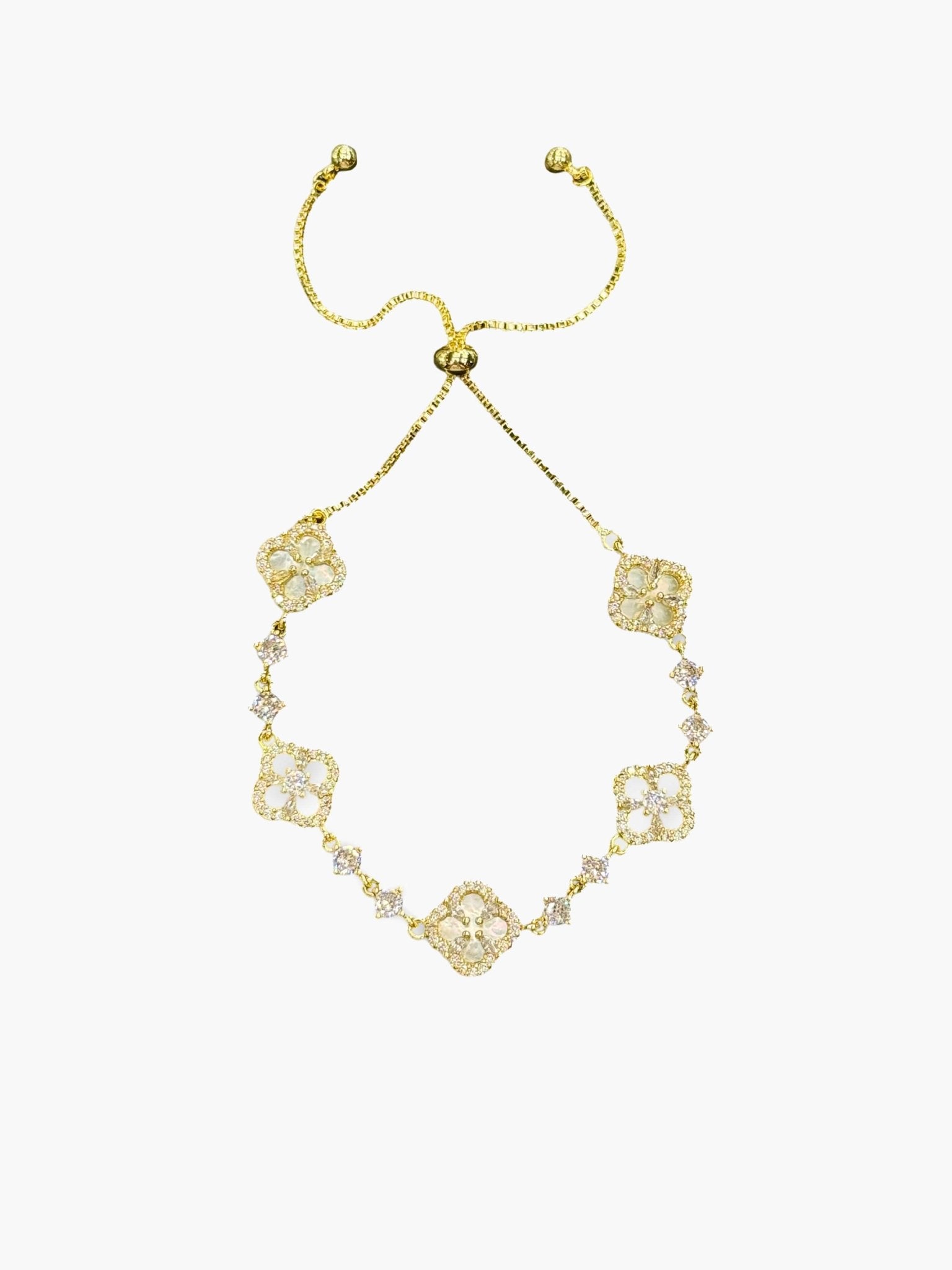 Cataleya Flower Zirconia Bracelet