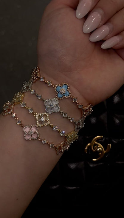 Cataleya Flower Zirconia Bracelet