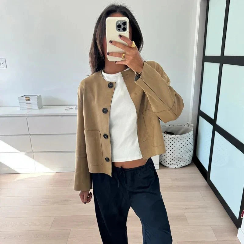 Chloe Jacket Soft Suede