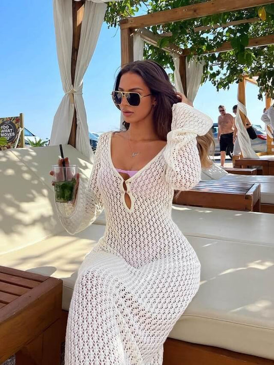 Clarice Crocheted Maxi Dress