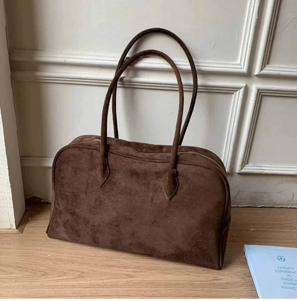 Dominica Suede Shoulder Bag