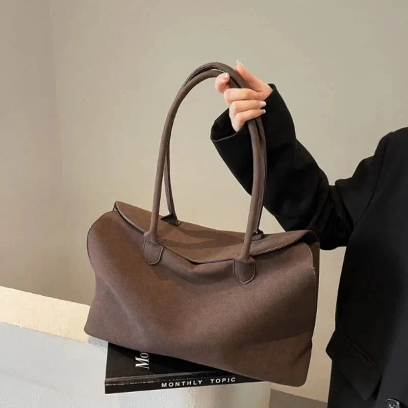 Elisa Suede Shoulder Bag