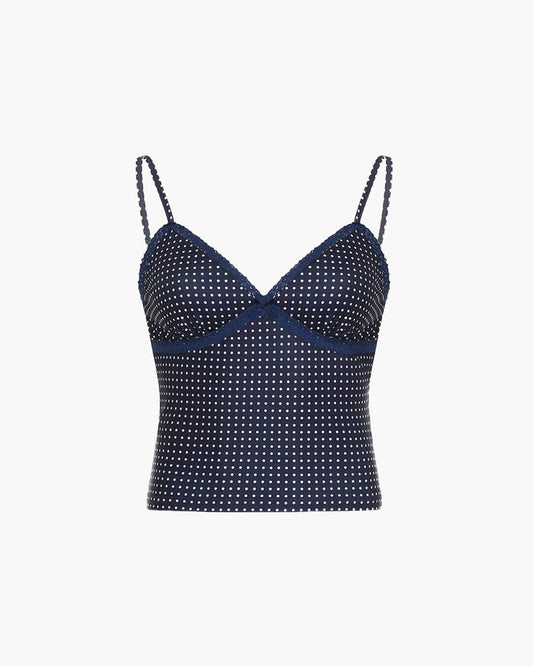 Ellaine Polka Dot Crop Top