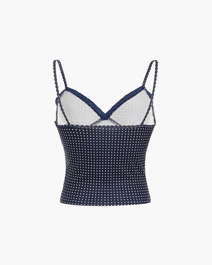 Ellaine Polka Dot Crop Top