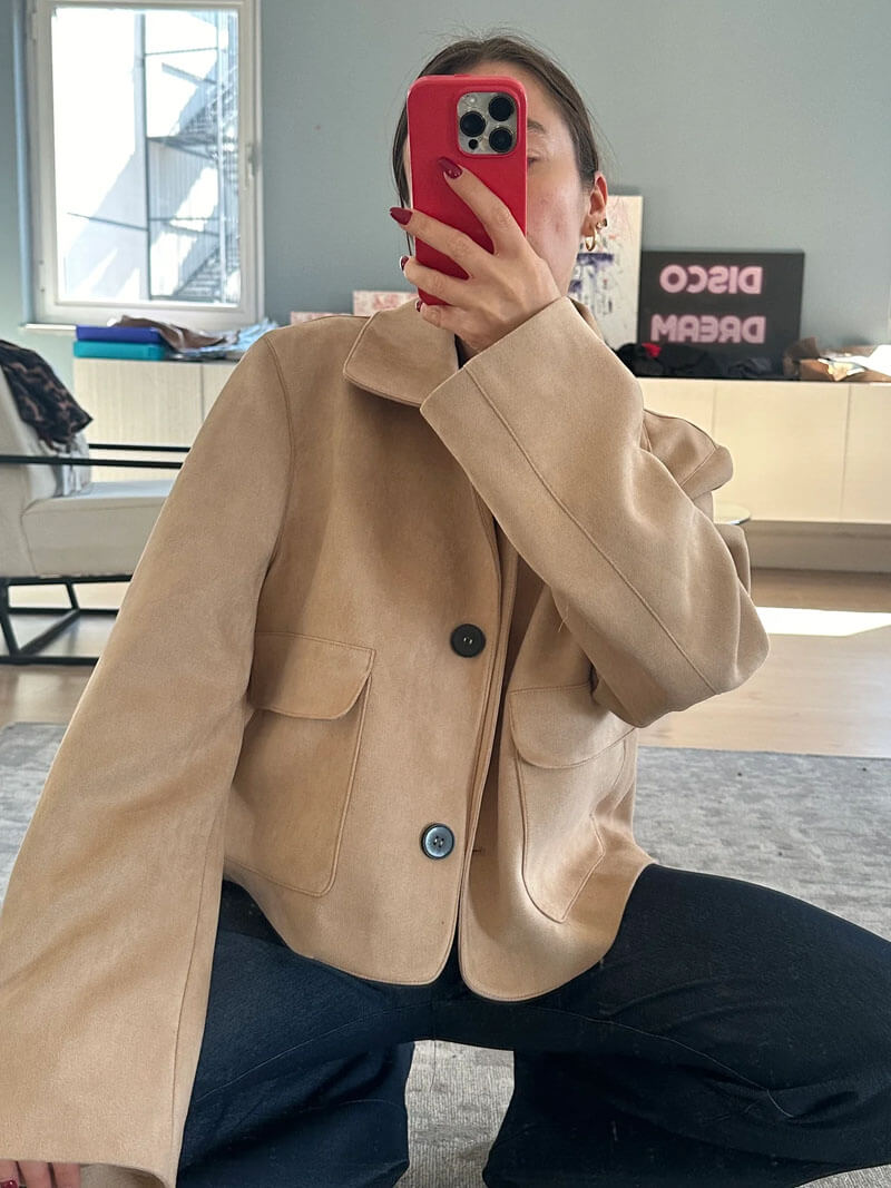 Ellen Faux Suede Jacket