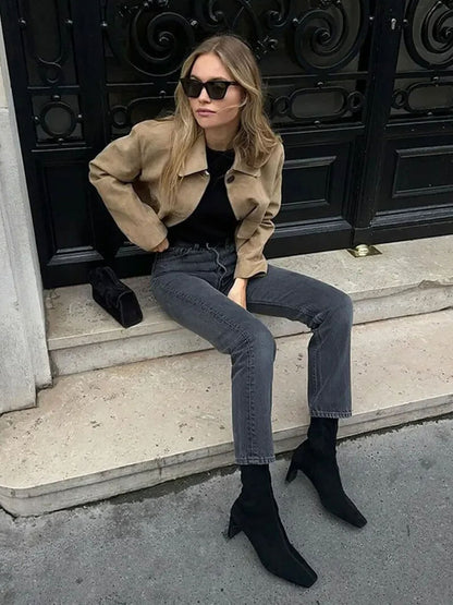 Ellen Faux Suede Jacket