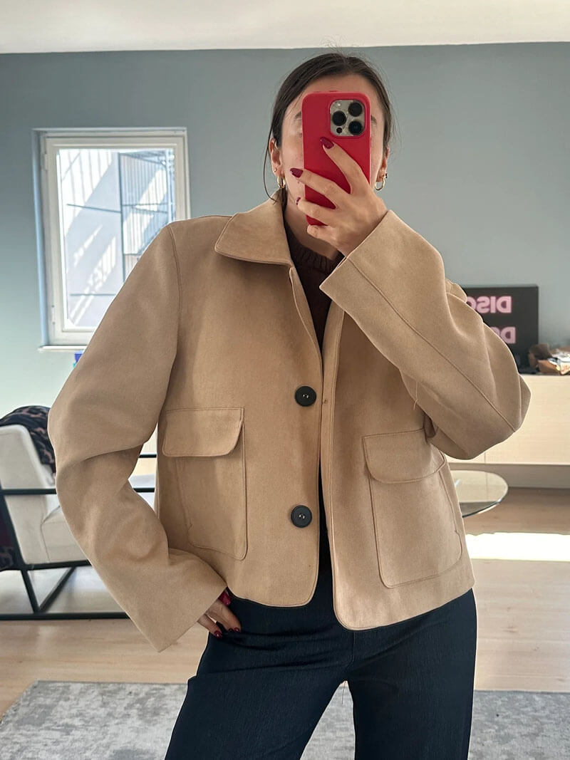 Ellen Faux Suede Jacket