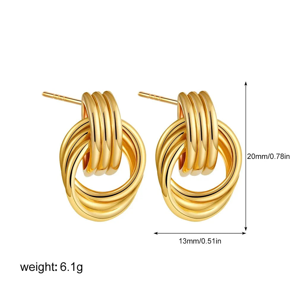Emily Knot Stud Earrings
