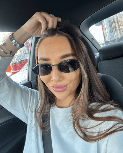 Evelyn Oval Retro Sunglasses