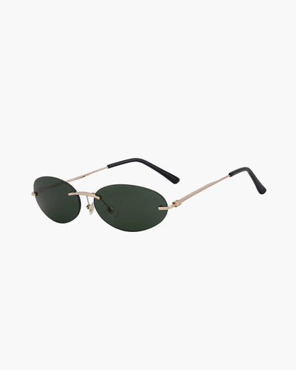 Evelyn Oval Retro Sunglasses