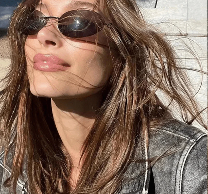 Evelyn Oval Retro Sunglasses