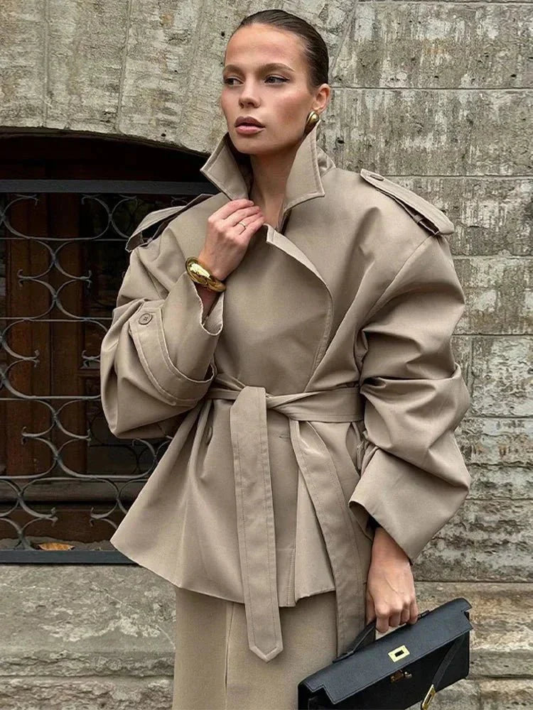 Fabienne Oversized Belted Trench Coat