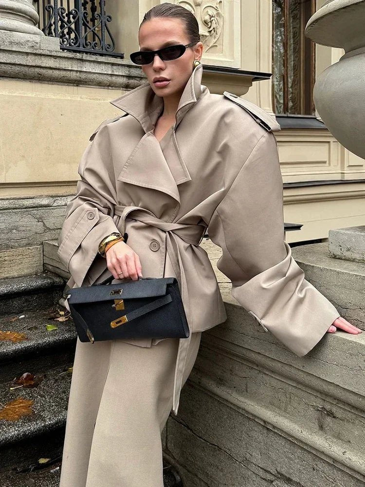 Fabienne Oversized Belted Trench Coat