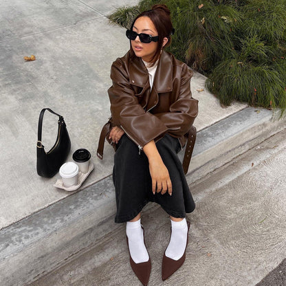 Felicity Vegan Leather Jacket