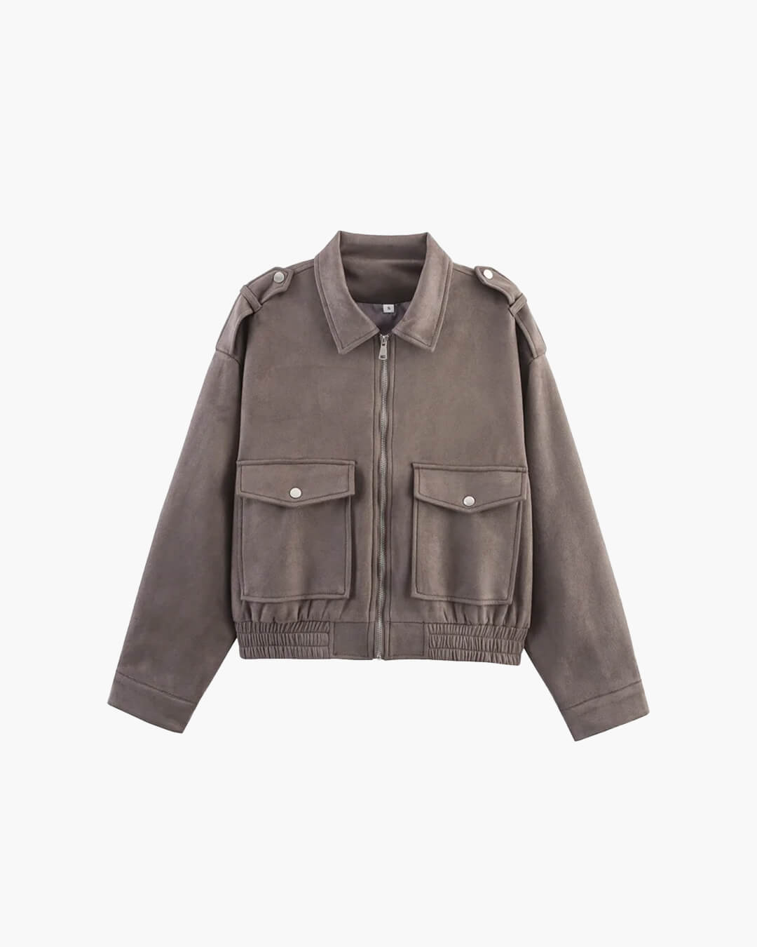 Ginny Suede Pilot Bomber Jacket
