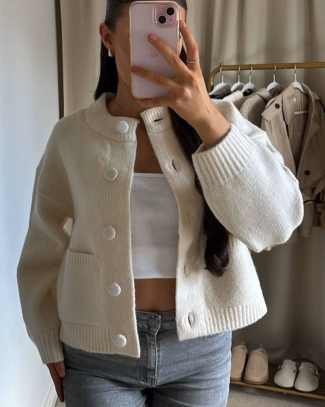 Leah Thick Knitted Cardigan