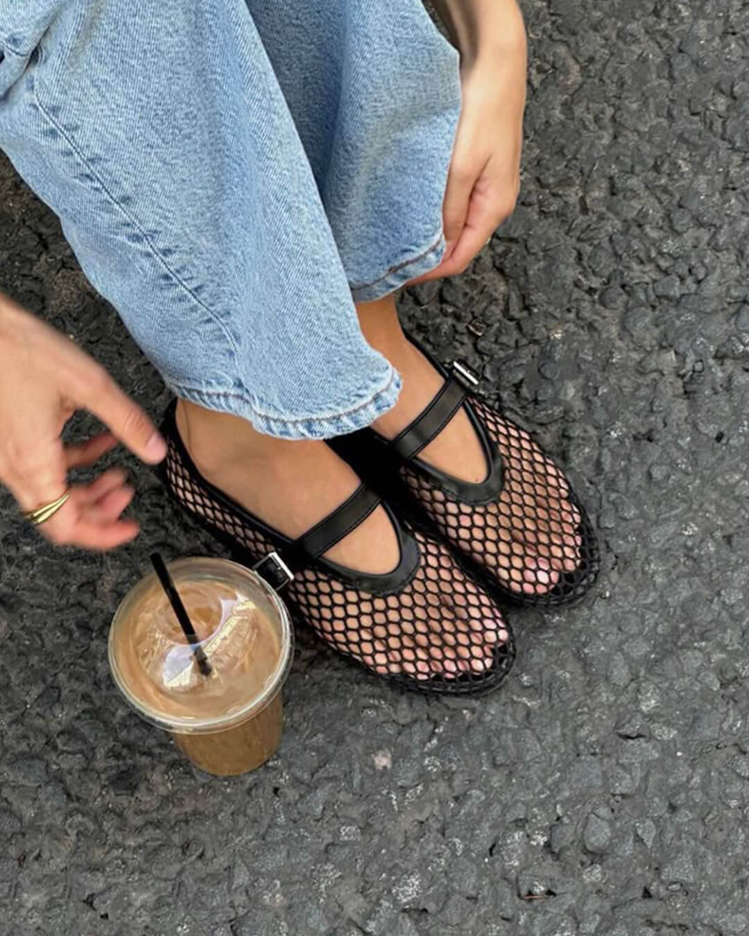 Margaret Mesh Ballet Flats