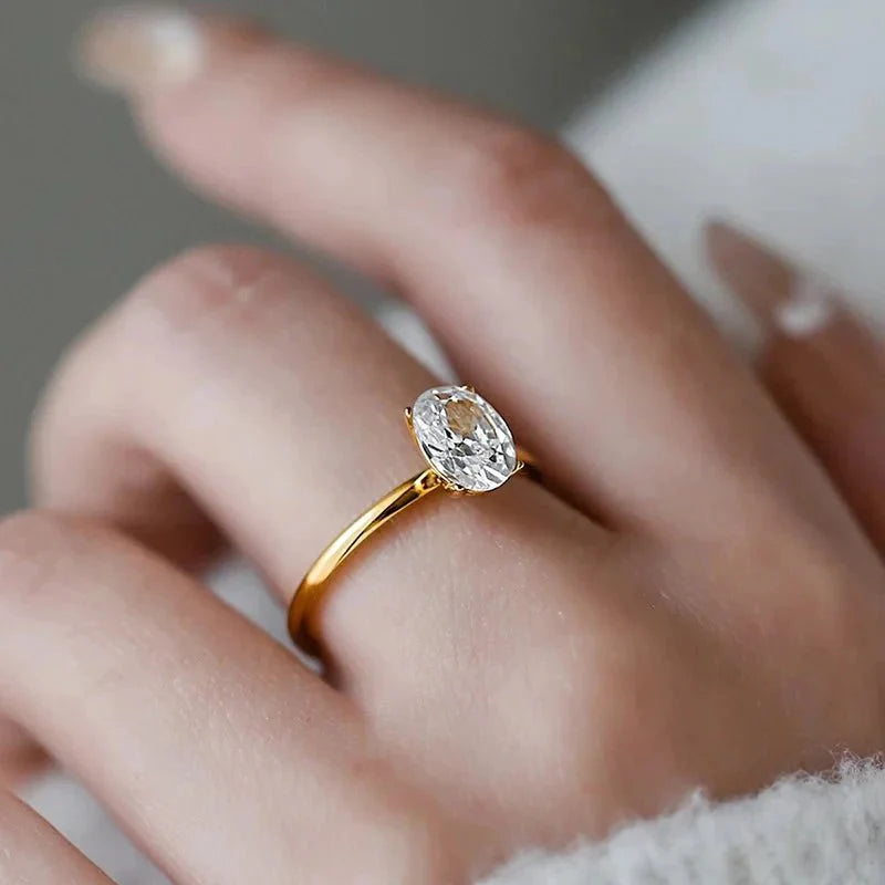Maribel Oval Zirconia Ring