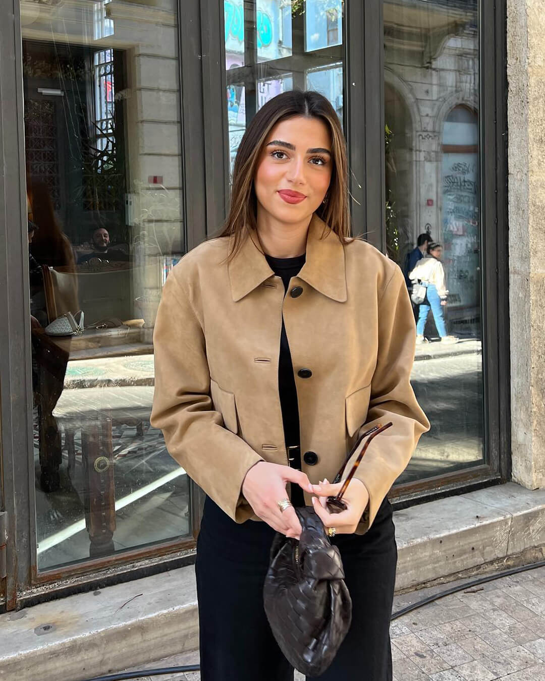 Melissa Suede Blazer Jacket