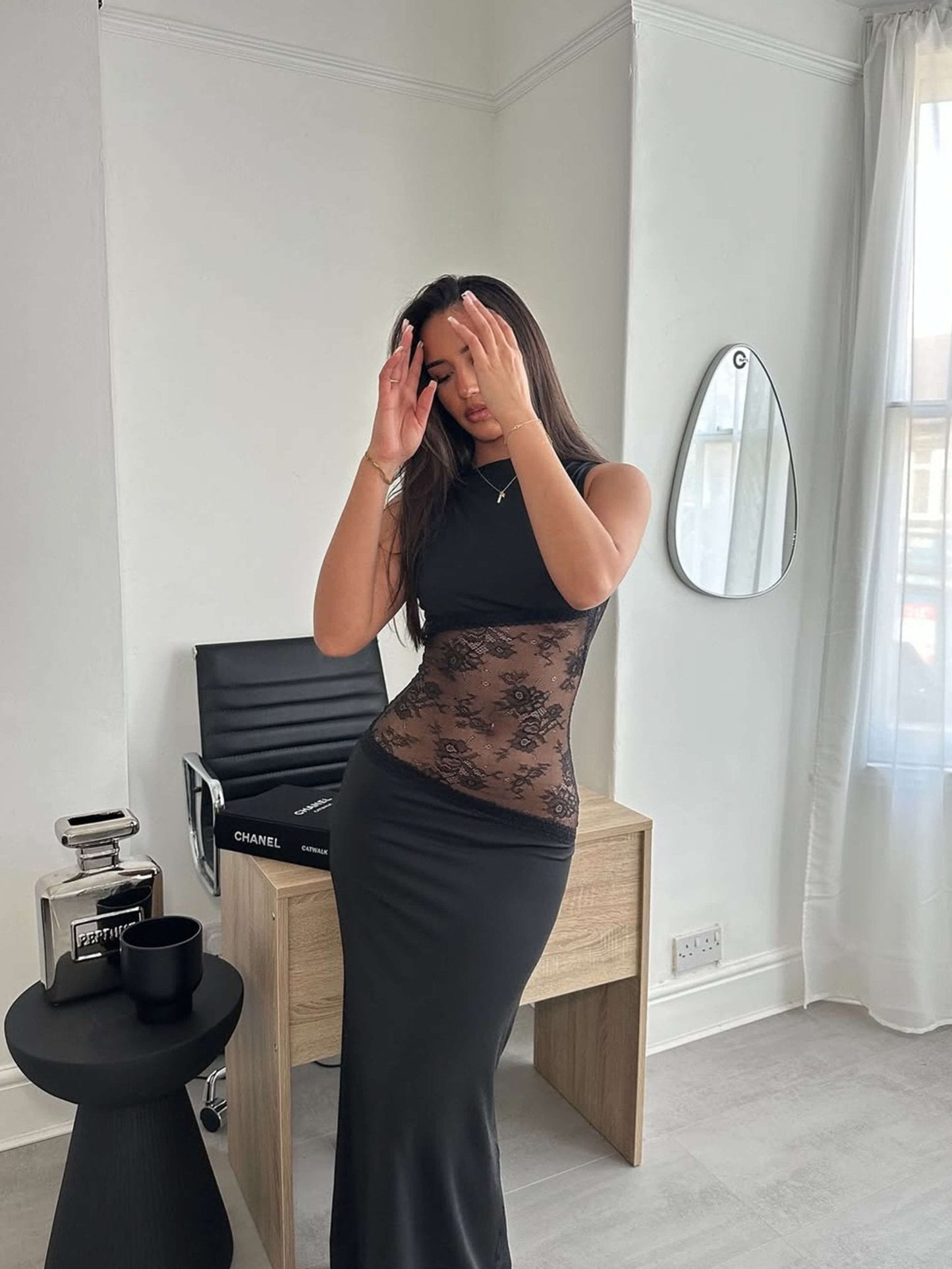 Nancy Maxi Dress with Lace Details