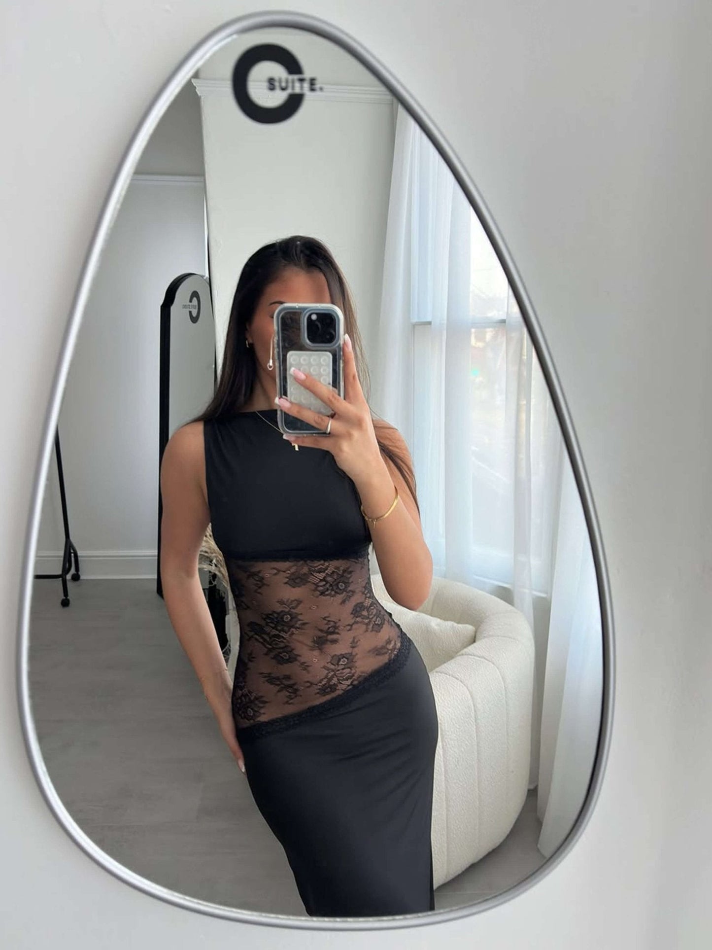 Nancy Maxi Dress with Lace Details