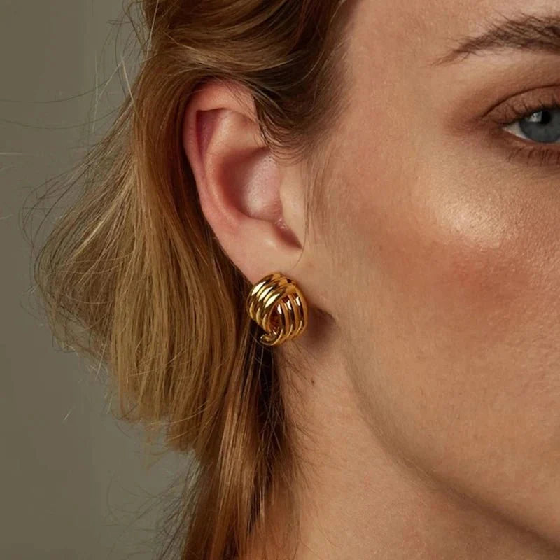 Noemi Three-Layer Earrings