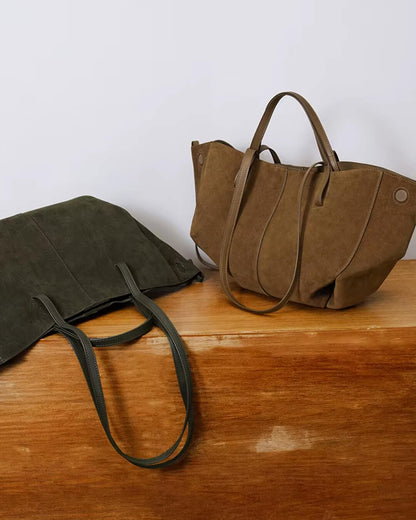 Olivia Suede Tote Bag