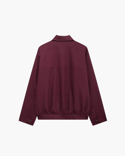 Riley Burgundy Bomber Jacket